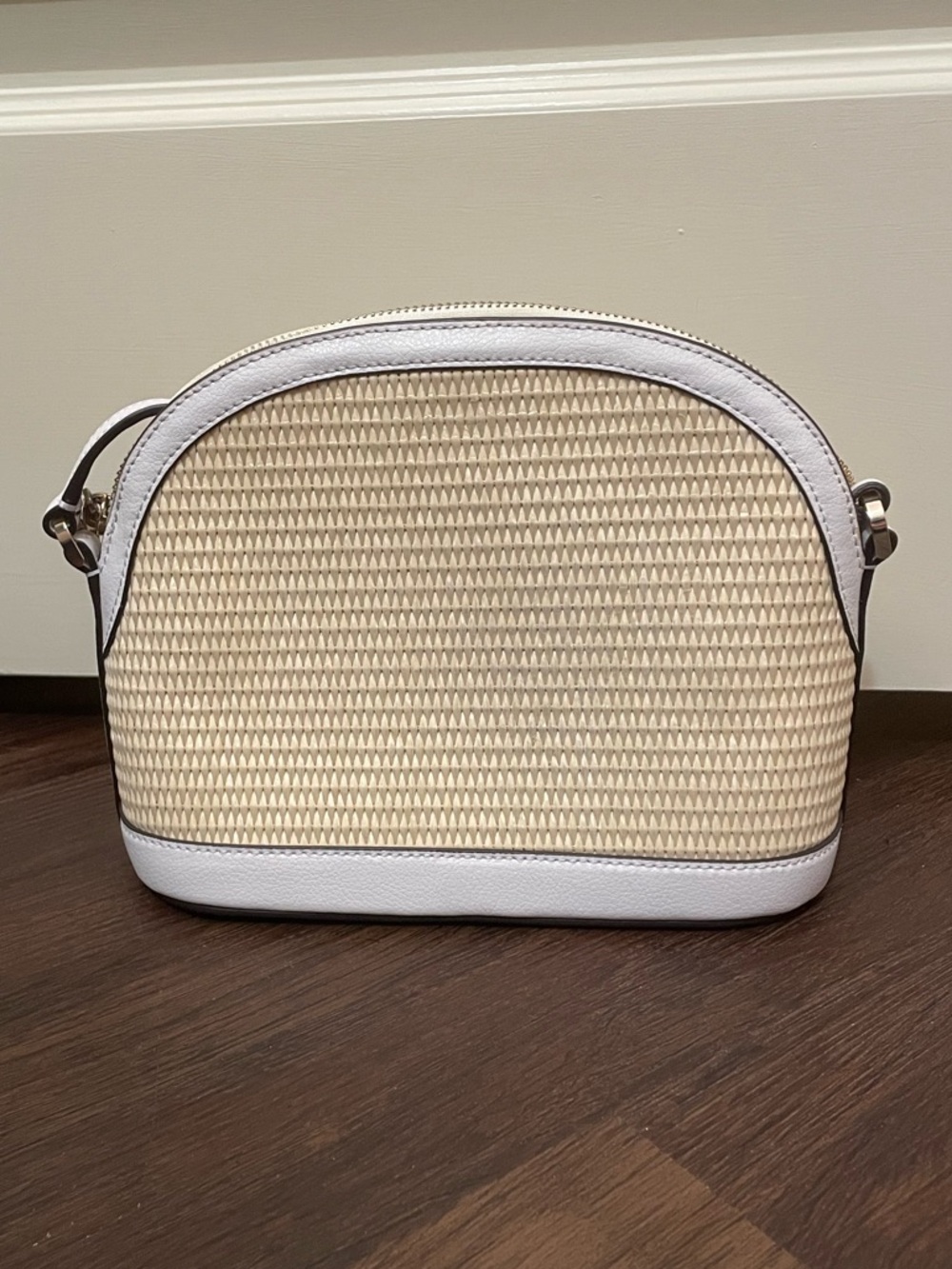 Kate Spade Sylvia Straw Large Dome Crossbody - Picture 2 of 5